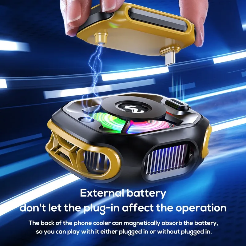 MEMO CX12 New Design Gaming Refrigeration Mobile Cooling Fan Phone Cooler With Detachable Battery