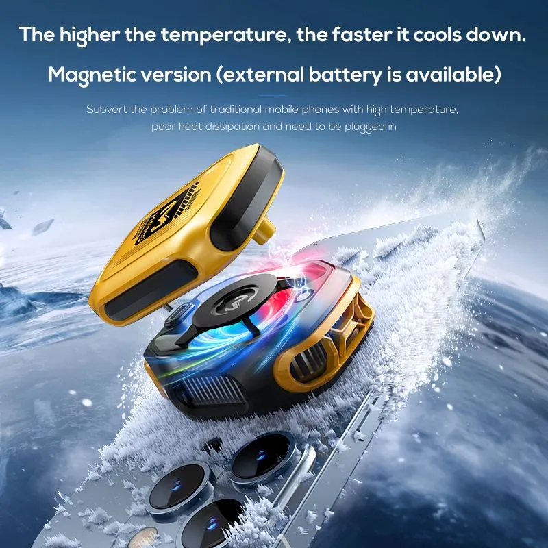 MEMO CX12 New Design Gaming Refrigeration Mobile Cooling Fan Phone Cooler With Detachable Battery